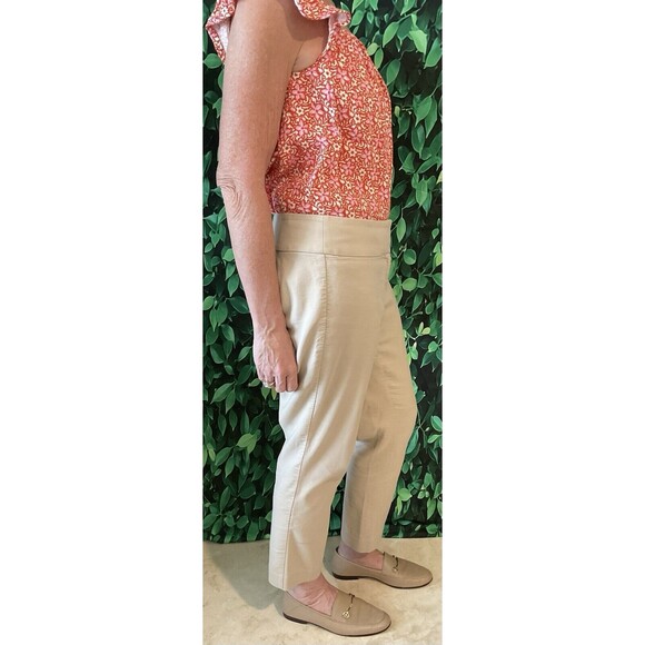 🤎 LOFT Julie Fit Khaki Ankle Pants – Size 4, Work/Travel Ready - Picture 2 of 6